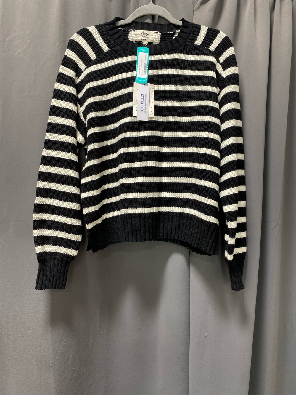 Cosmic Blue Love Raglan Sleeve Crewneck Sweater - XL